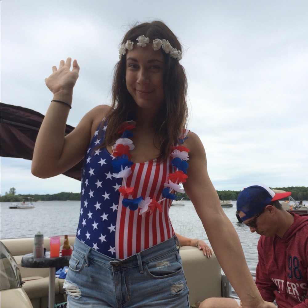 American Apparel Flag One Piece